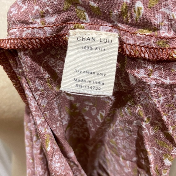 chan luu dress floral silk wrap dress - Picture 4 of 4